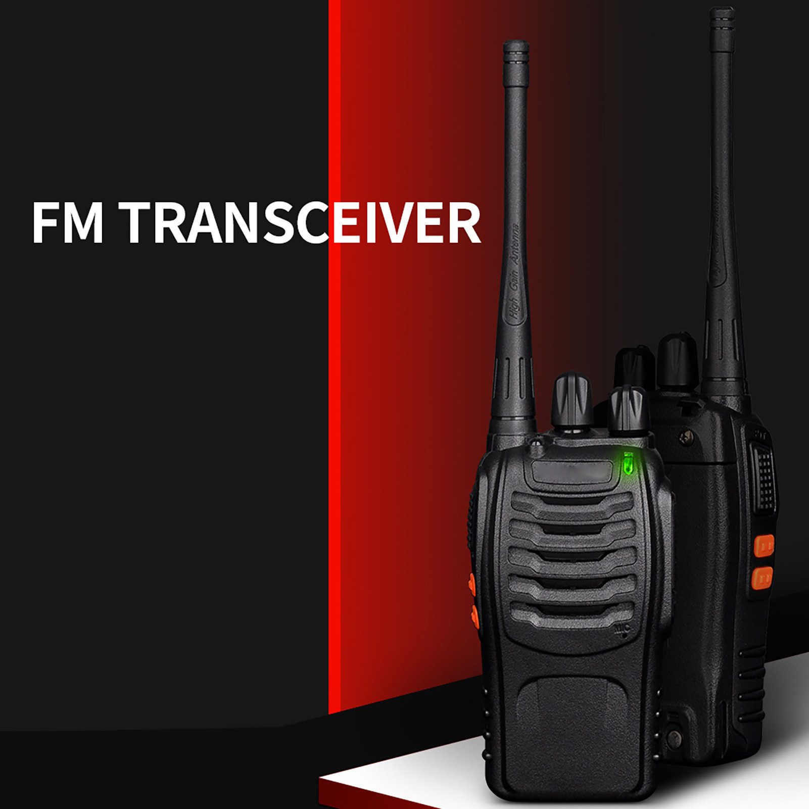 GARRYFIZH Walkie Talkie Walkie Talkie 2 Walkie Talkies, Extrem lange Standby-Zeit Intelligente Geräuschunterdrückung