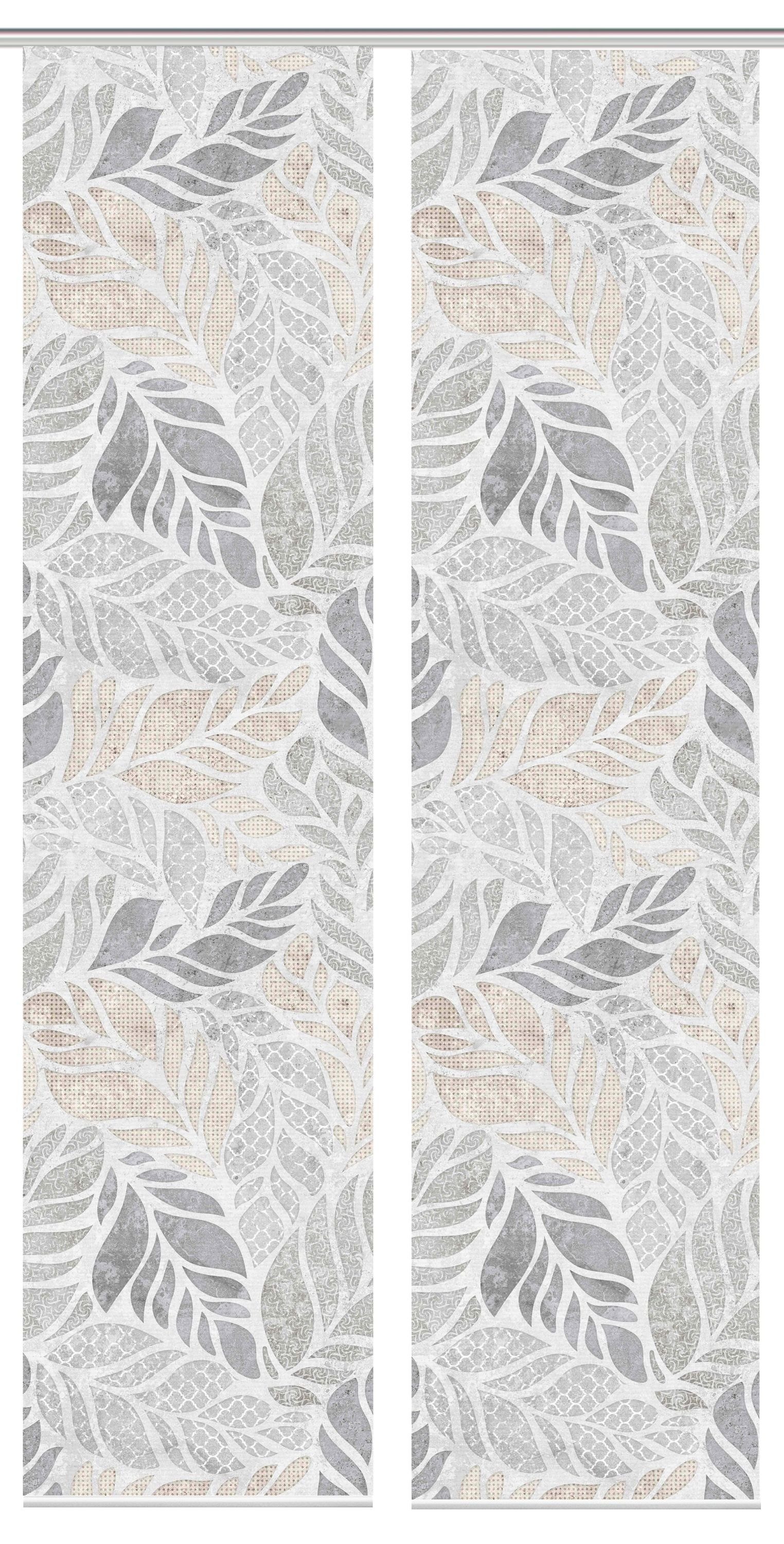 Schmidt Gard Schiebegardine 080869 LISIO Schiebegardine, halbtransparent, Bambus-Optik, 260x60 cm, (1 St), 100% Polyester