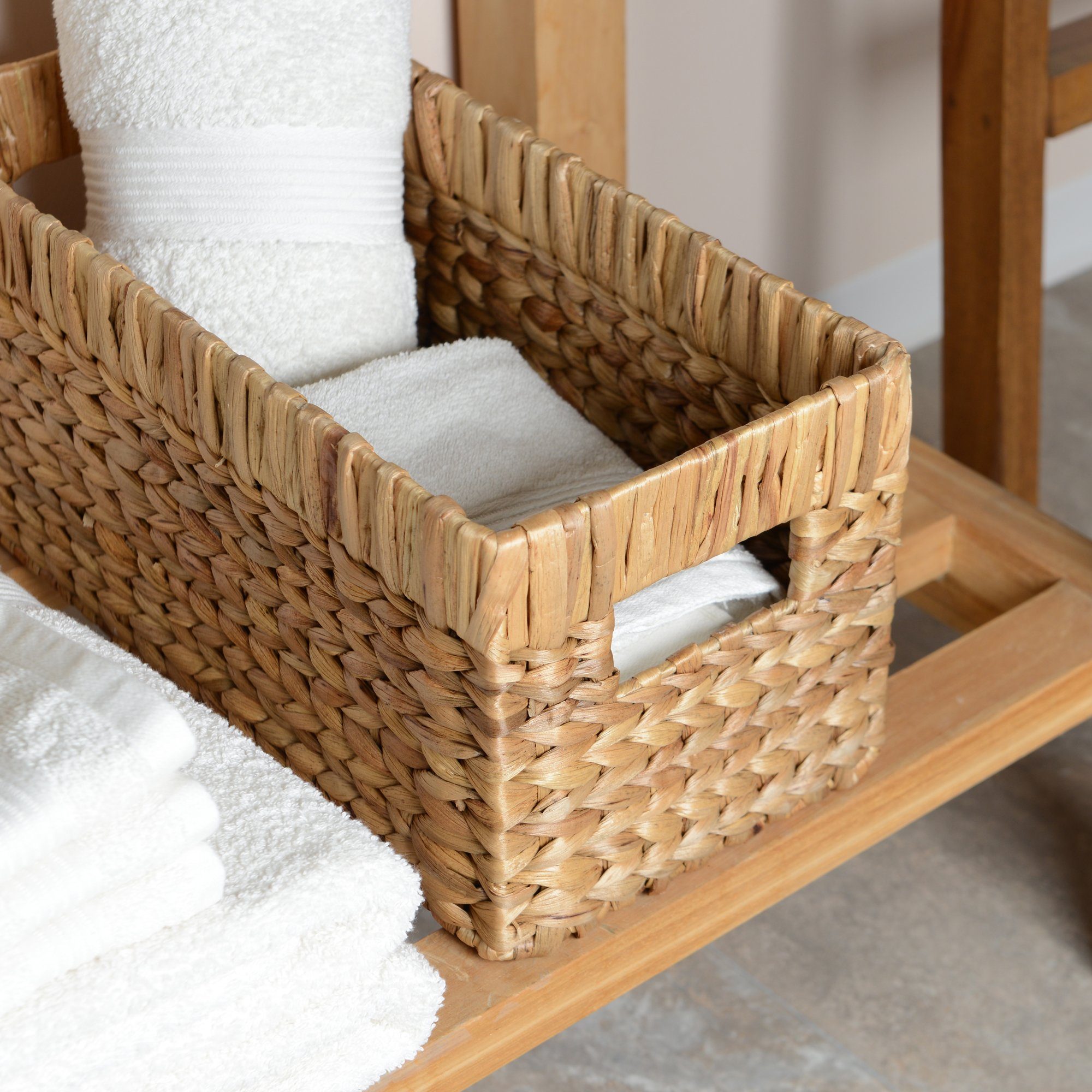 wohnfreuden Aufbewahrungskorb Korb Cagedo aus Wasserhyazinthe günstig online kaufen