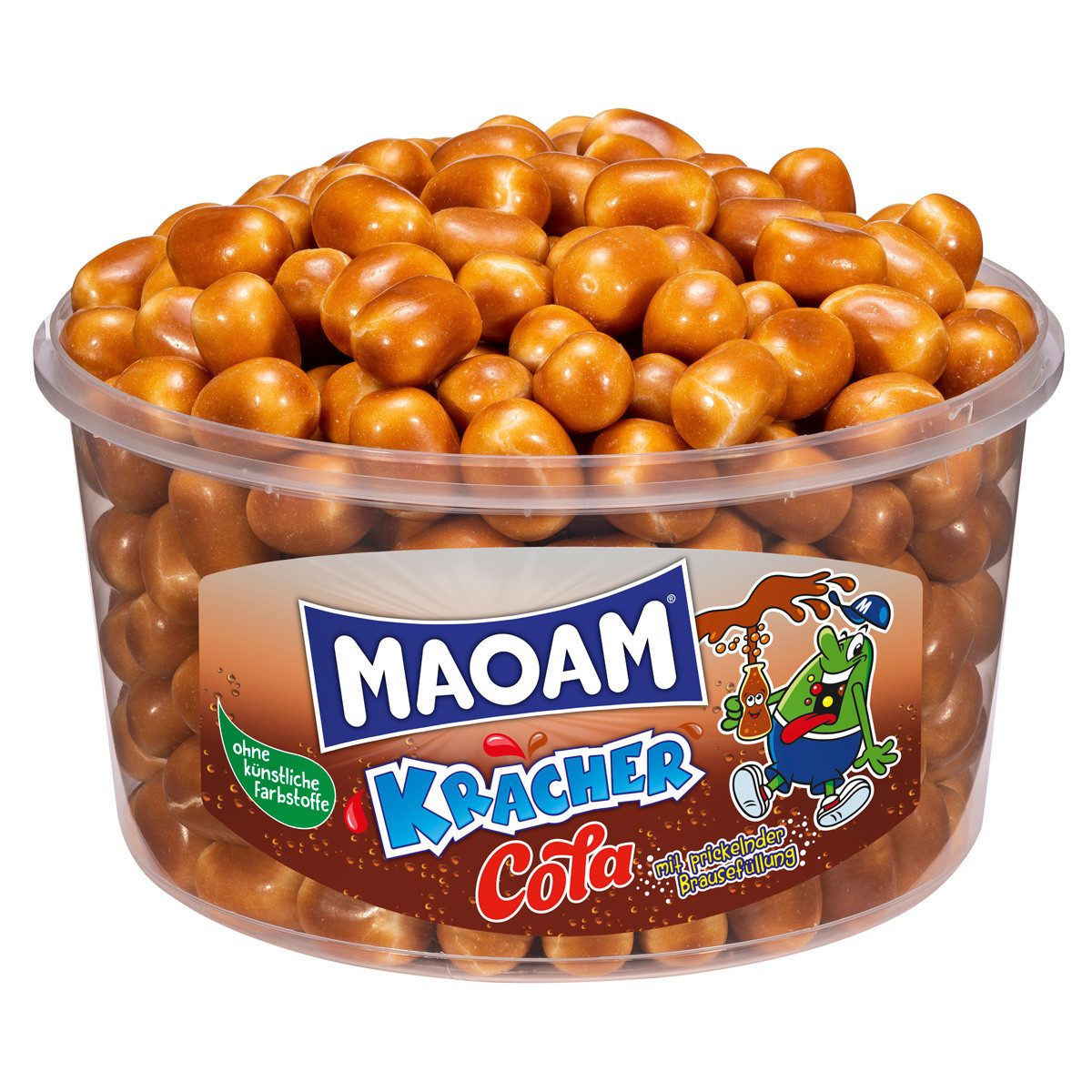 MAOAM Süßigkeit, Maoam Cola Kracher Kaubonbons mit Brausepulver Füllung 1200g