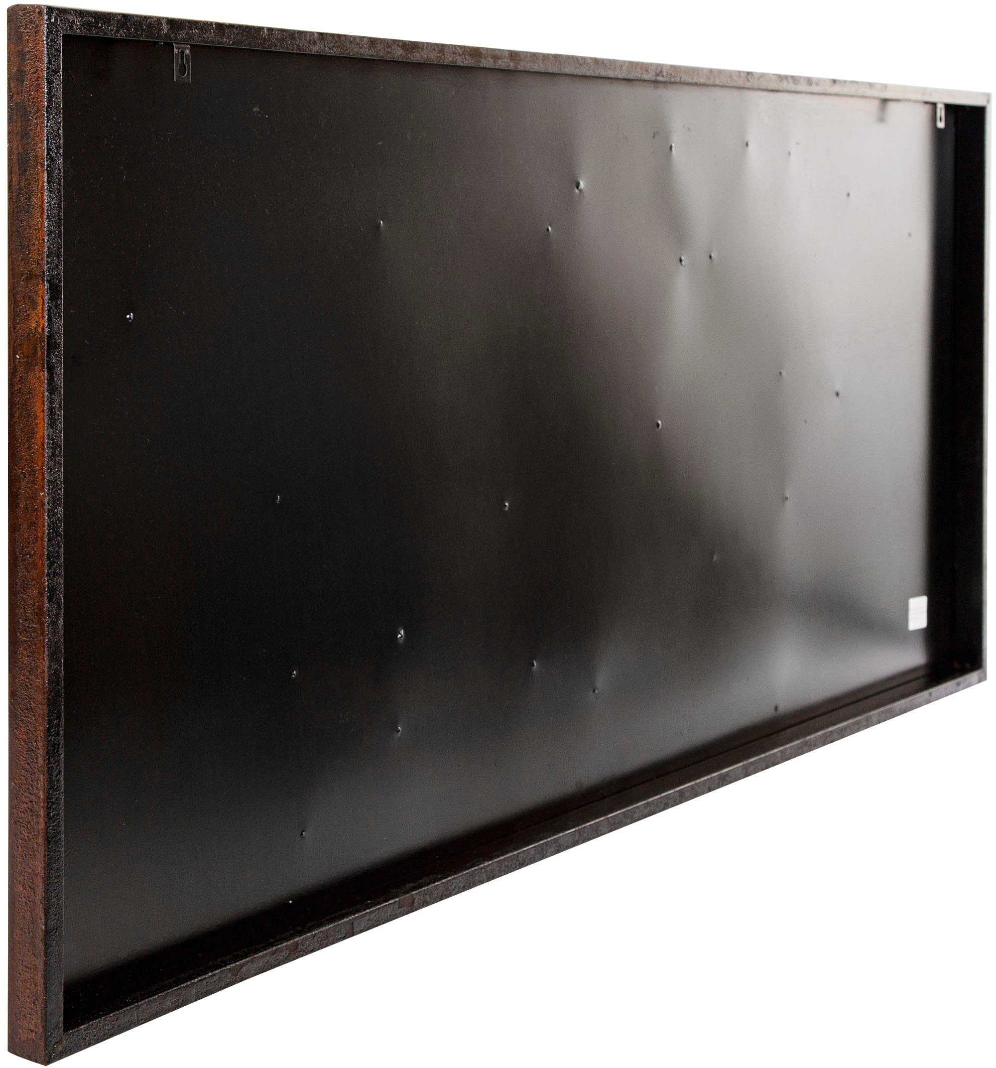 Spiegelprofi GmbH Metallbild »BRUNA«, World (1 Stück), Weltkarte mit farblich abgesetzten Kontinenten-kaufen