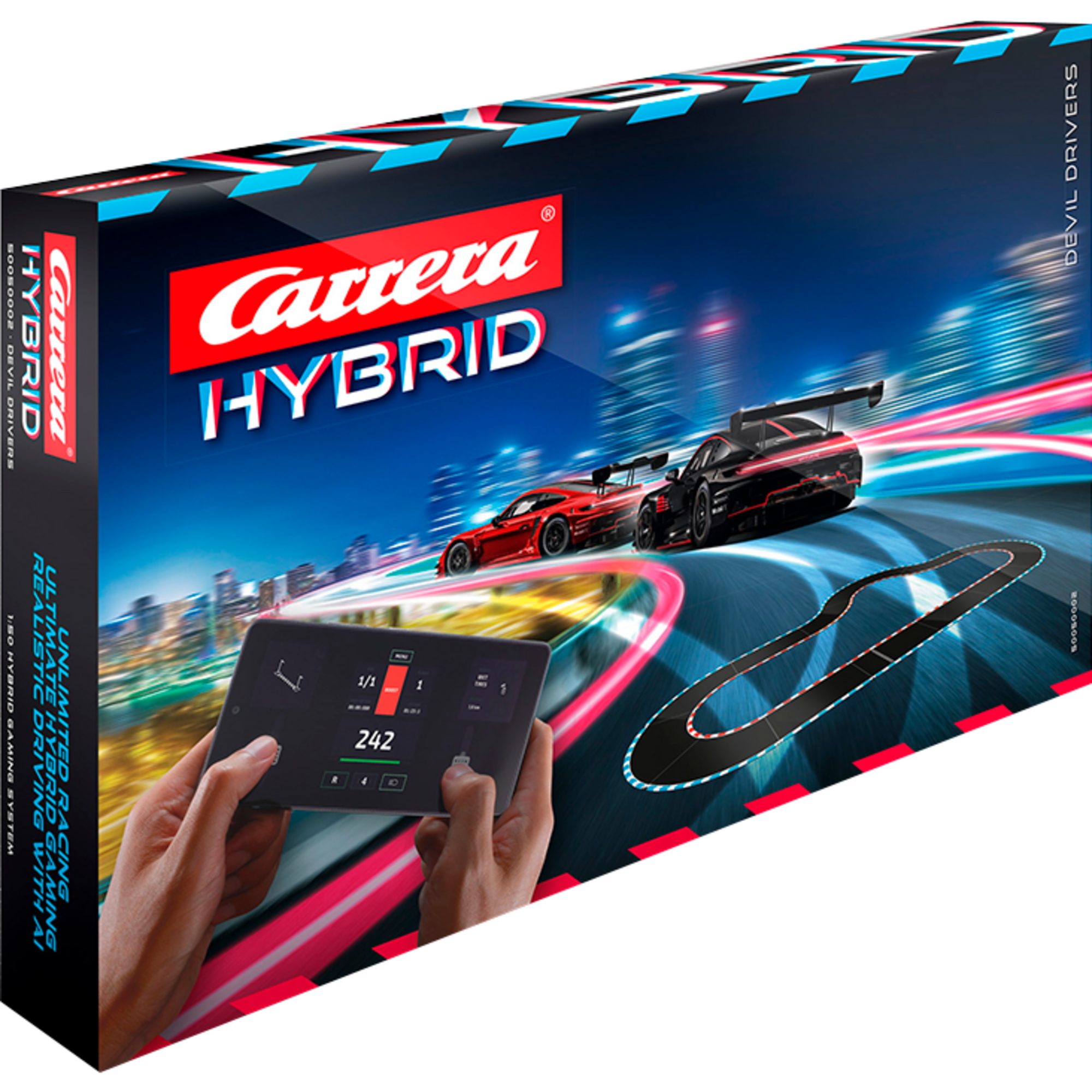 Carrera® Spielzeug-Auto Carrera HYBRID - Devil Drivers, Rennbahn, (1:50)