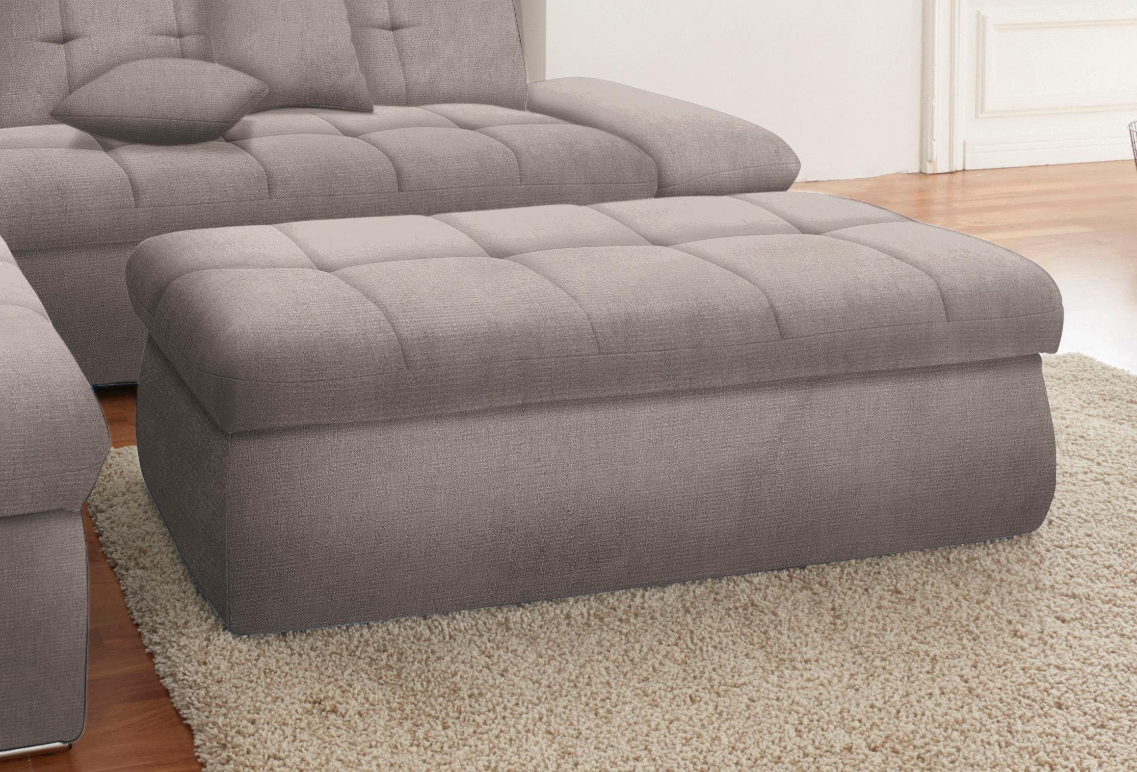 DOMO collection Hocker NMORIC, mit Stauraumfach, auch in Cord