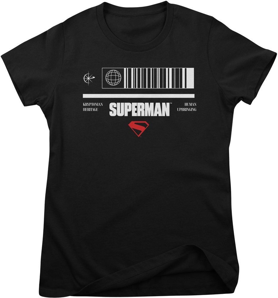 Superman T-Shirt SUPERMAN Barcode Girly Tee