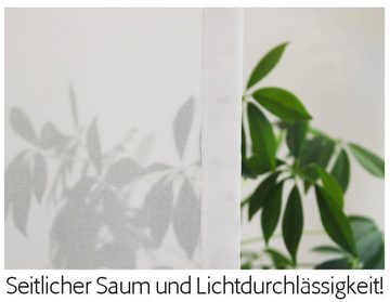 Scheibengardine Fleurs Scheibenhänger eckig- B-line, gardinen-for-life