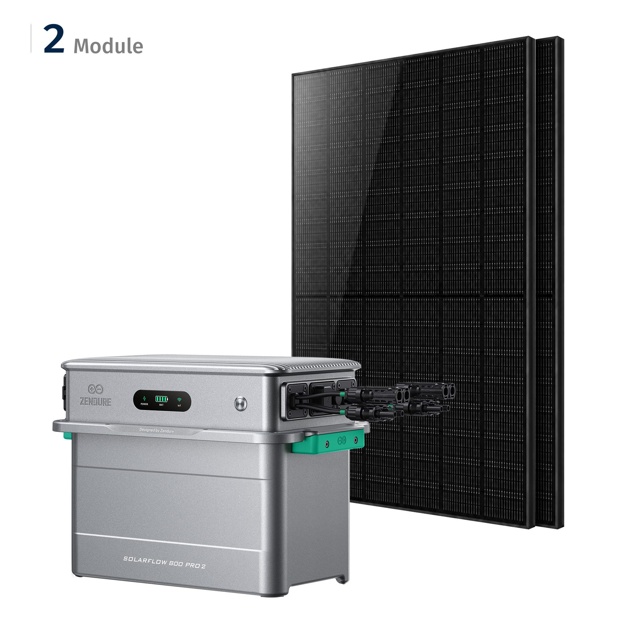 SolarMars Balkonkraftwerk Zendure SolarFlow 800 Pro 2 Balkonkraftwerk Speicher 1000W PV-Eingang