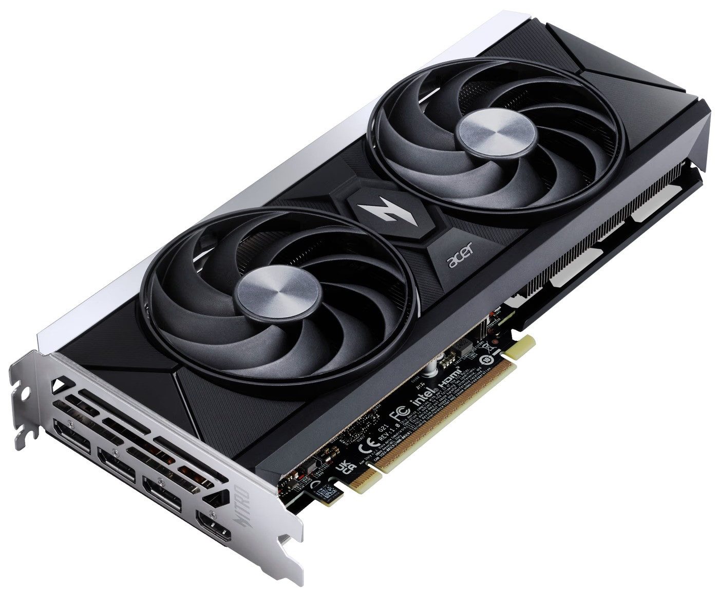 Acer Nitro Arc A580 OC Intel Arc GPU Gaming Grafikkarte (12 GB, GDDR6)
