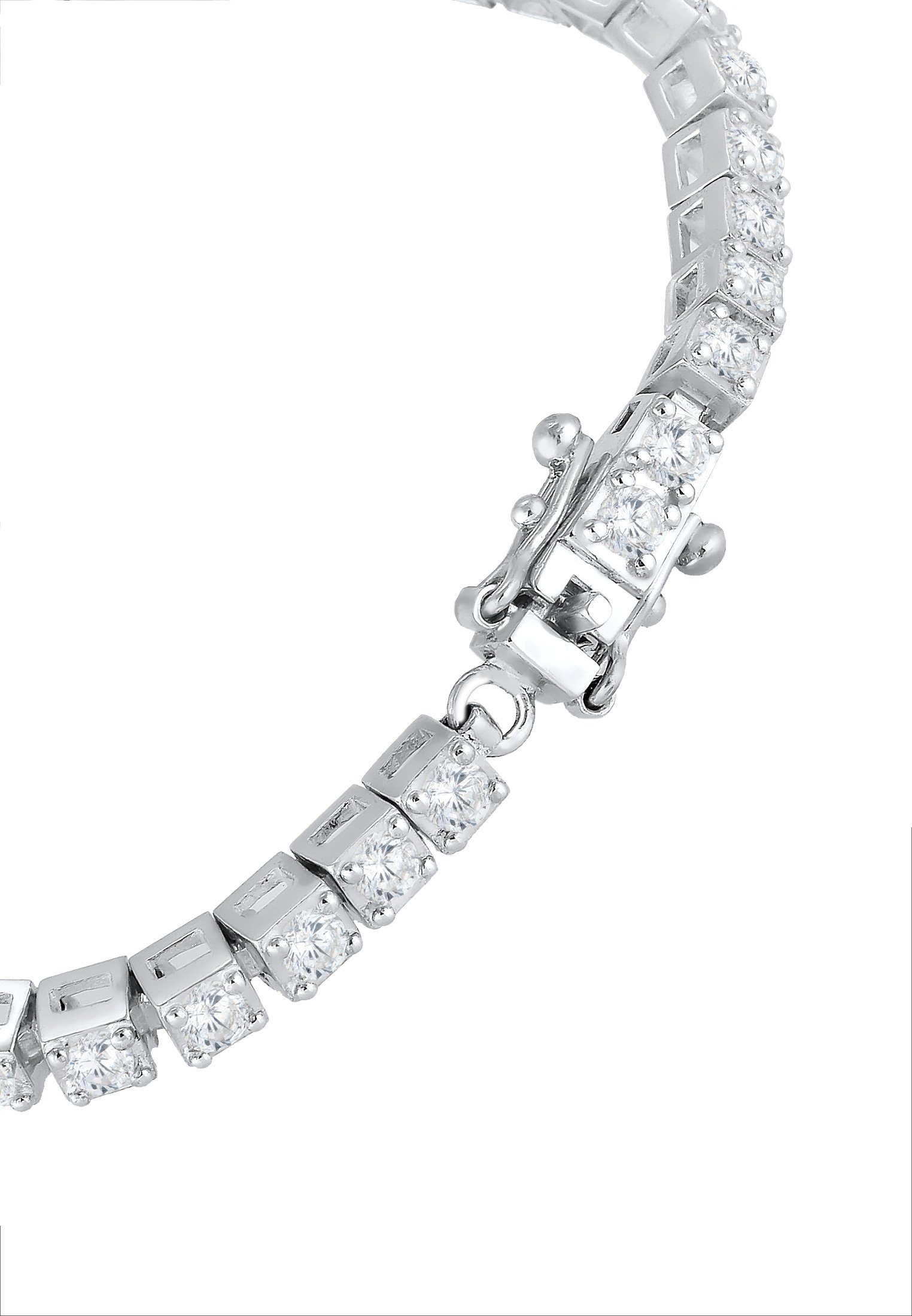 Elli Premium Armband Tennisarmband mit Silber Kristalle Zirkonia 925