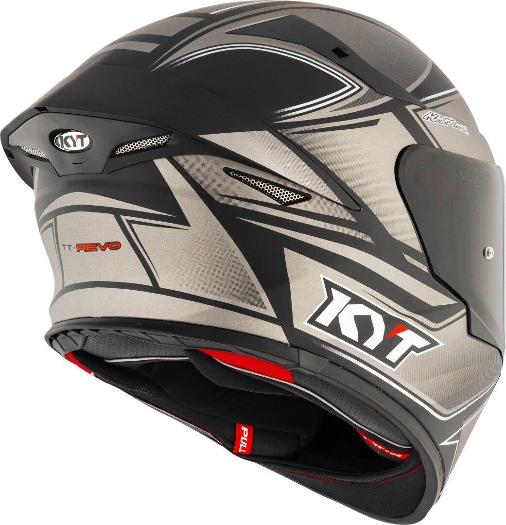 KYT Motorradhelm TT-Revo Tourist Helm, Pinlock, Ratschenverschluss, Spoiler, ECE 22.06
