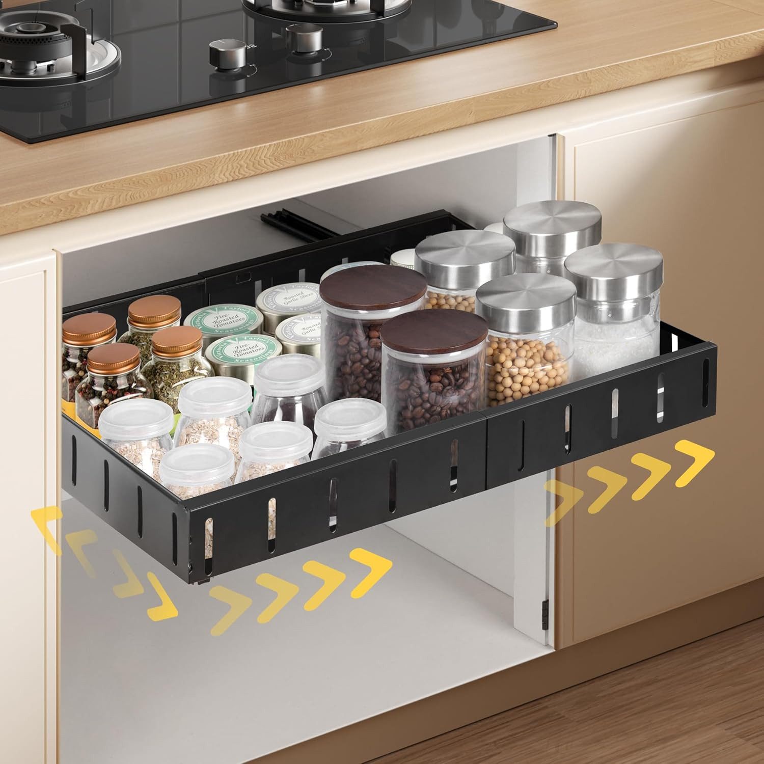 cocosity Schubkasten Ausziehbarer Küchenschrank-Organizer, robust, Breitenv günstig online kaufen