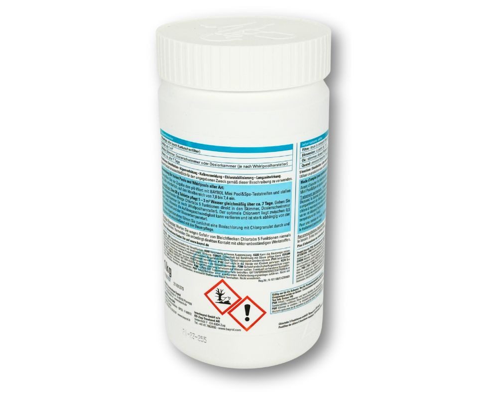 Bayrol Poolpflege BAYROL Multifunktions-Chlortablette 20 g, Dose 1 kg