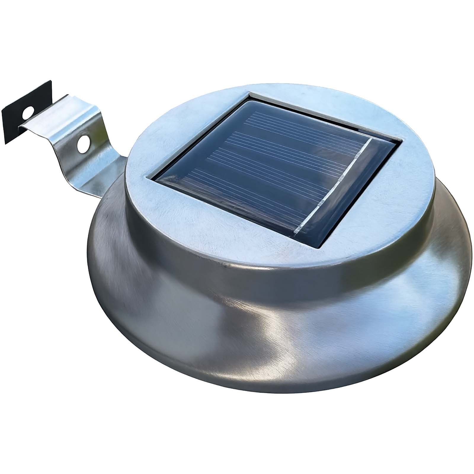 BURI Gartenleuchte 6er Set Dachrinnenleuchte LED Solar Lichtsensor Regenrinne IP44 – Bild 2 von 5