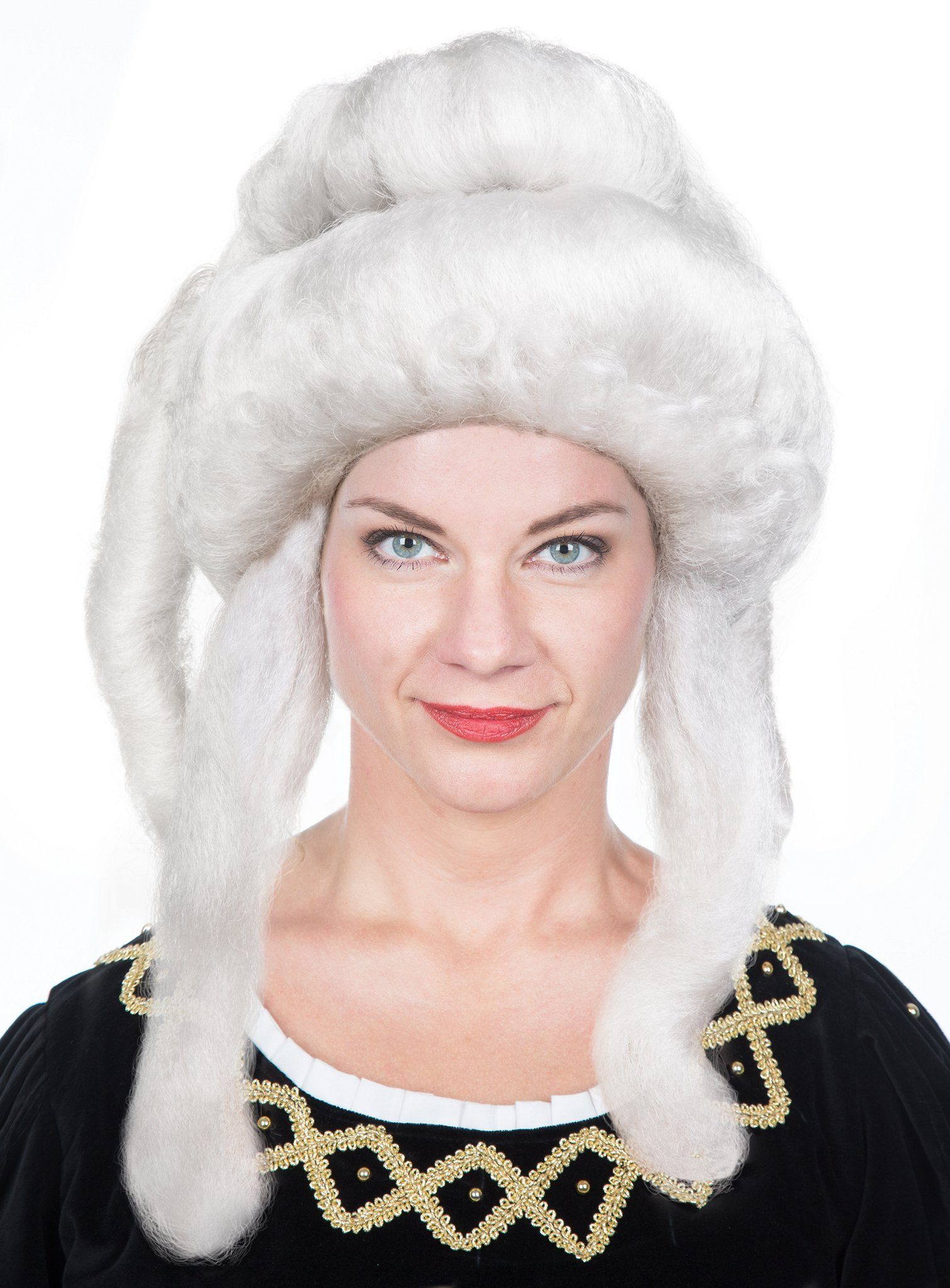 Maskworld Kostüm-Perücke Barock Perücke mit Dutt