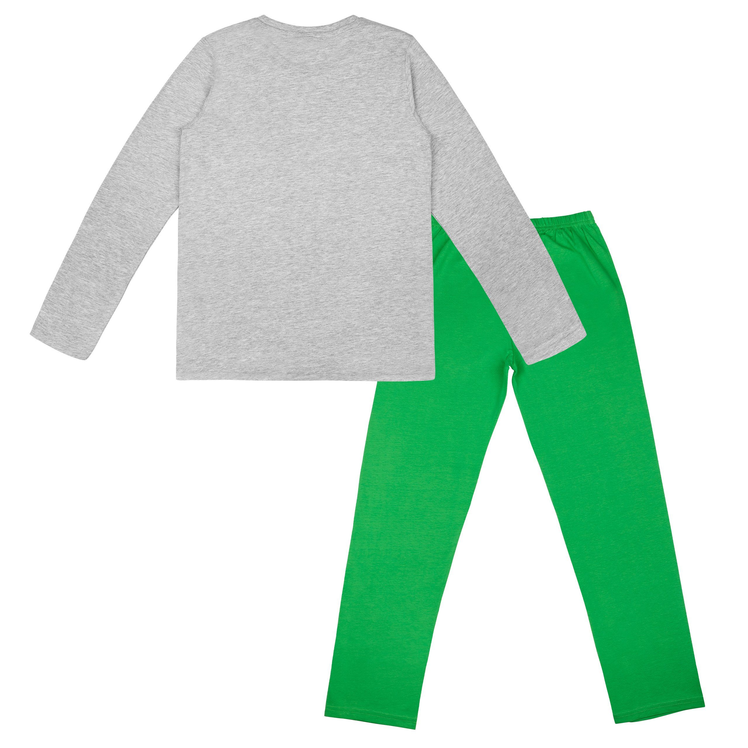 Minecraft Schlafanzug Minecraft Creeper Jungen Schlafanzug Pyjama Langarm – Bild 2 von 5