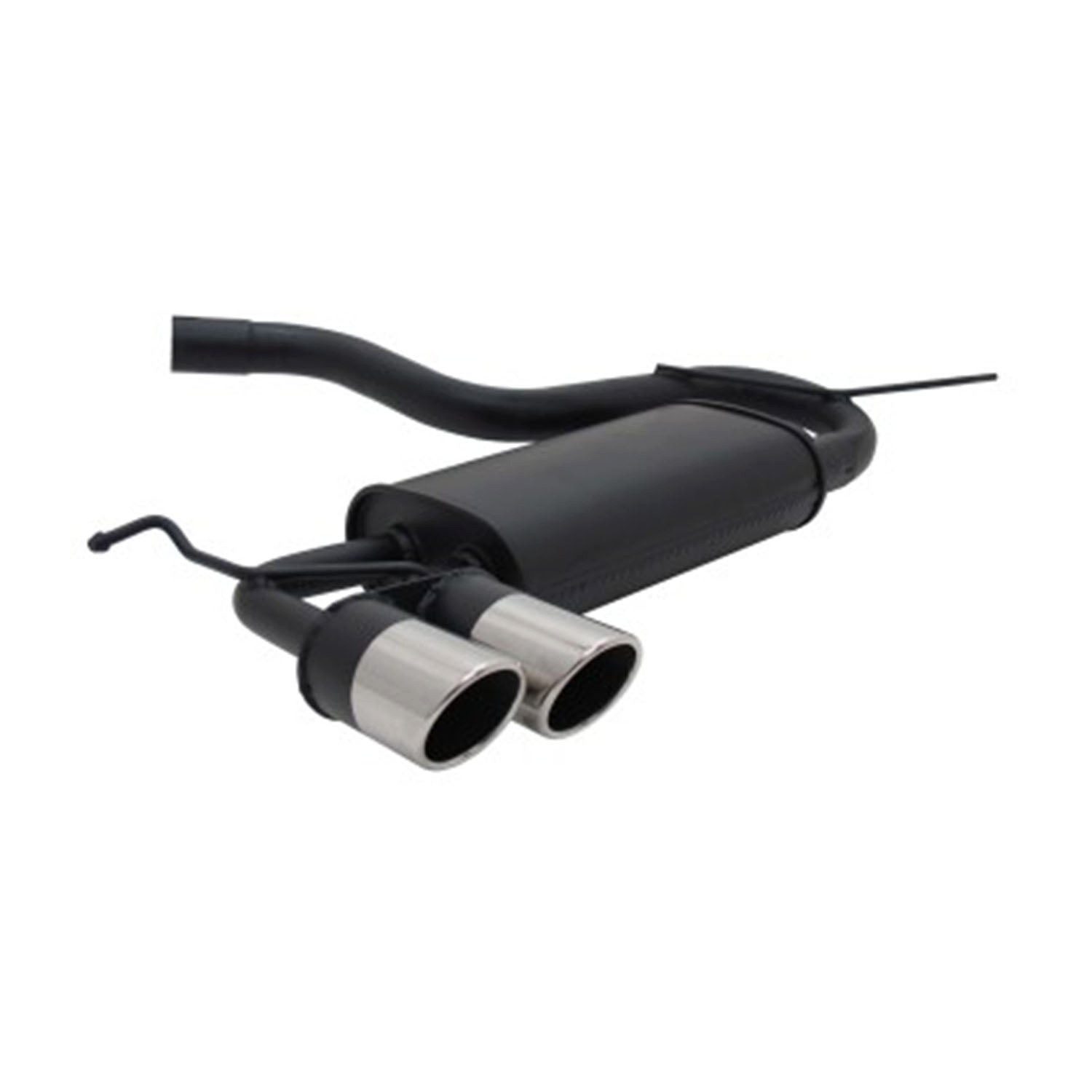 OMAC Auspuff-Flexrohr Novus Sportauspuff für Audi A3 VW Golf 5 VW Golf 6 VW Scirocco 2x76mm, (1-tlg), Leicht austauschbar - Doppelter Ausgang