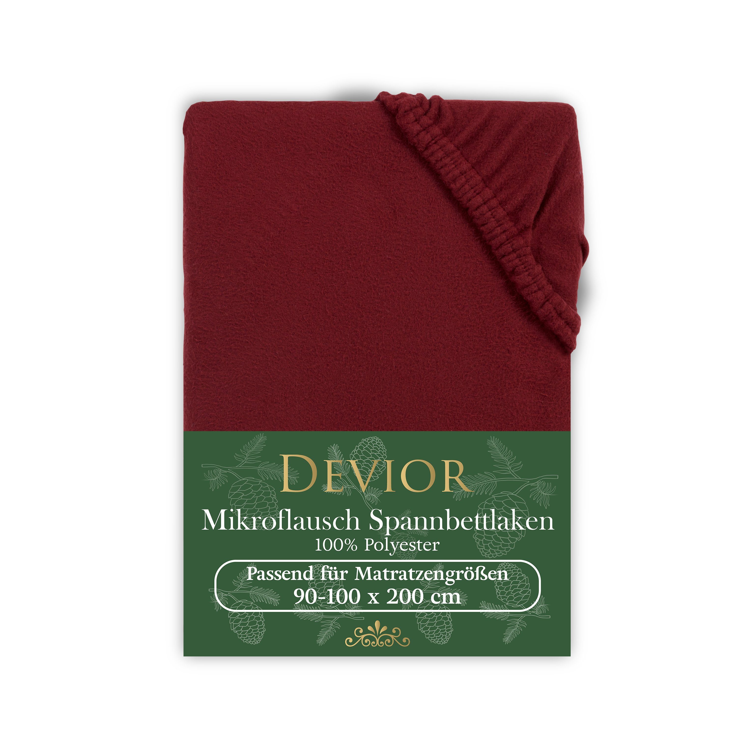 Devior Spannbettlaken Fleece 100% Polyester, kuschelig warmes Winterspannbe günstig online kaufen