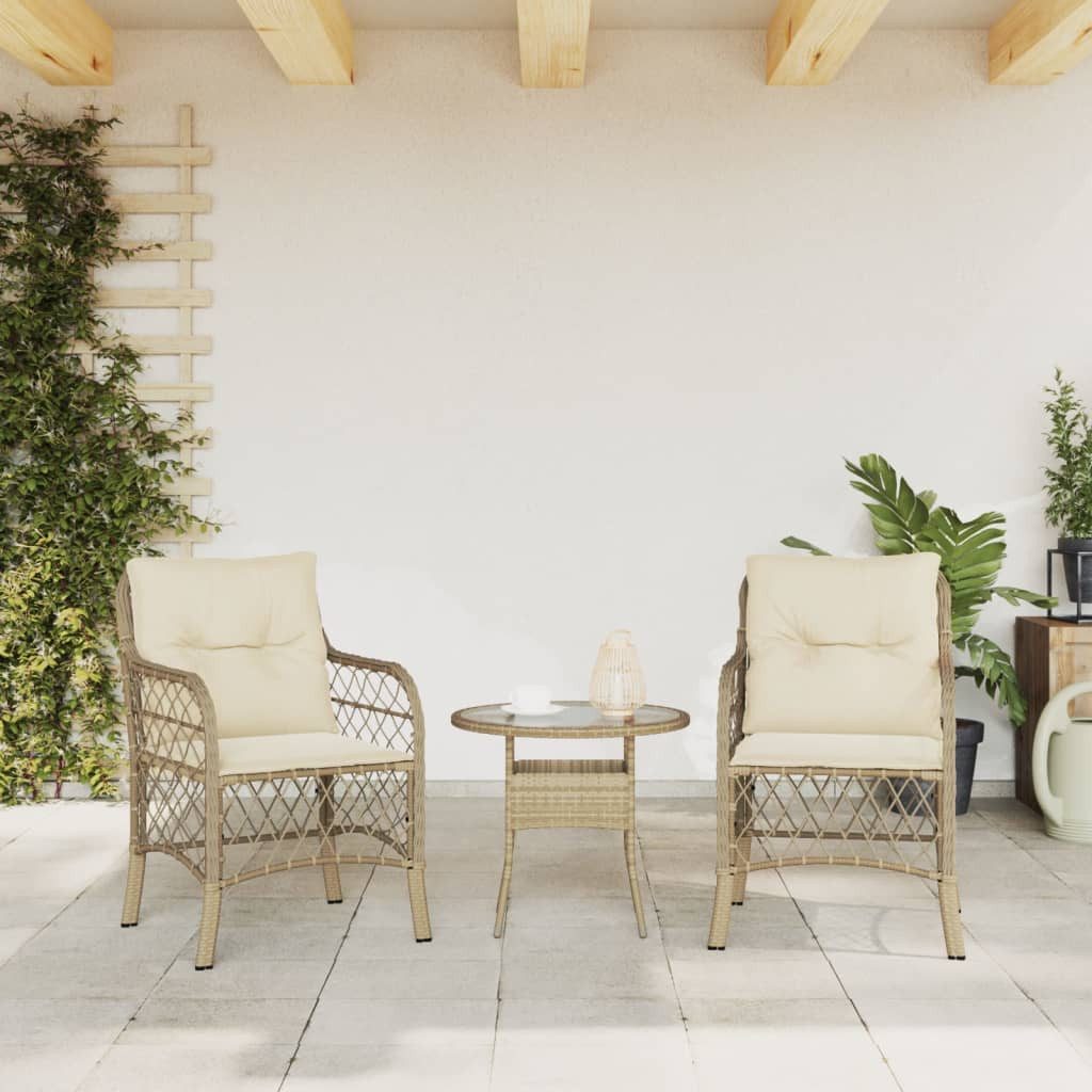 vidaXL Gartenstuhl Gartenstühle mit Kissen 2 günstig online kaufen