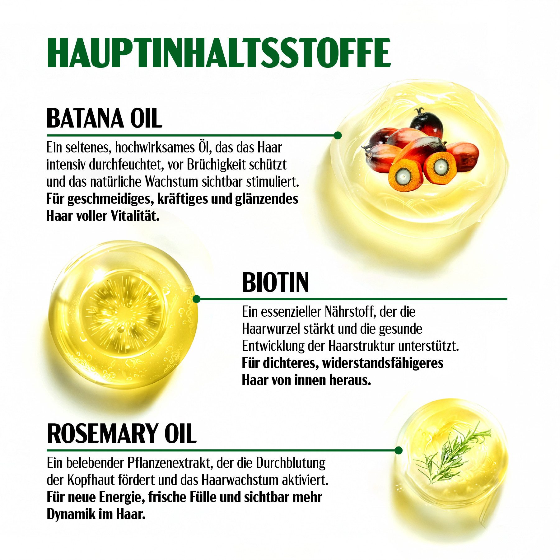 ALIVER Haarmaske Haarwachstum Haarpflege Intensivpflege Batana Öl für Haare Vegan, 1-tlg., Haarmaske, Haarpflege, Batana Öl, Aliver
