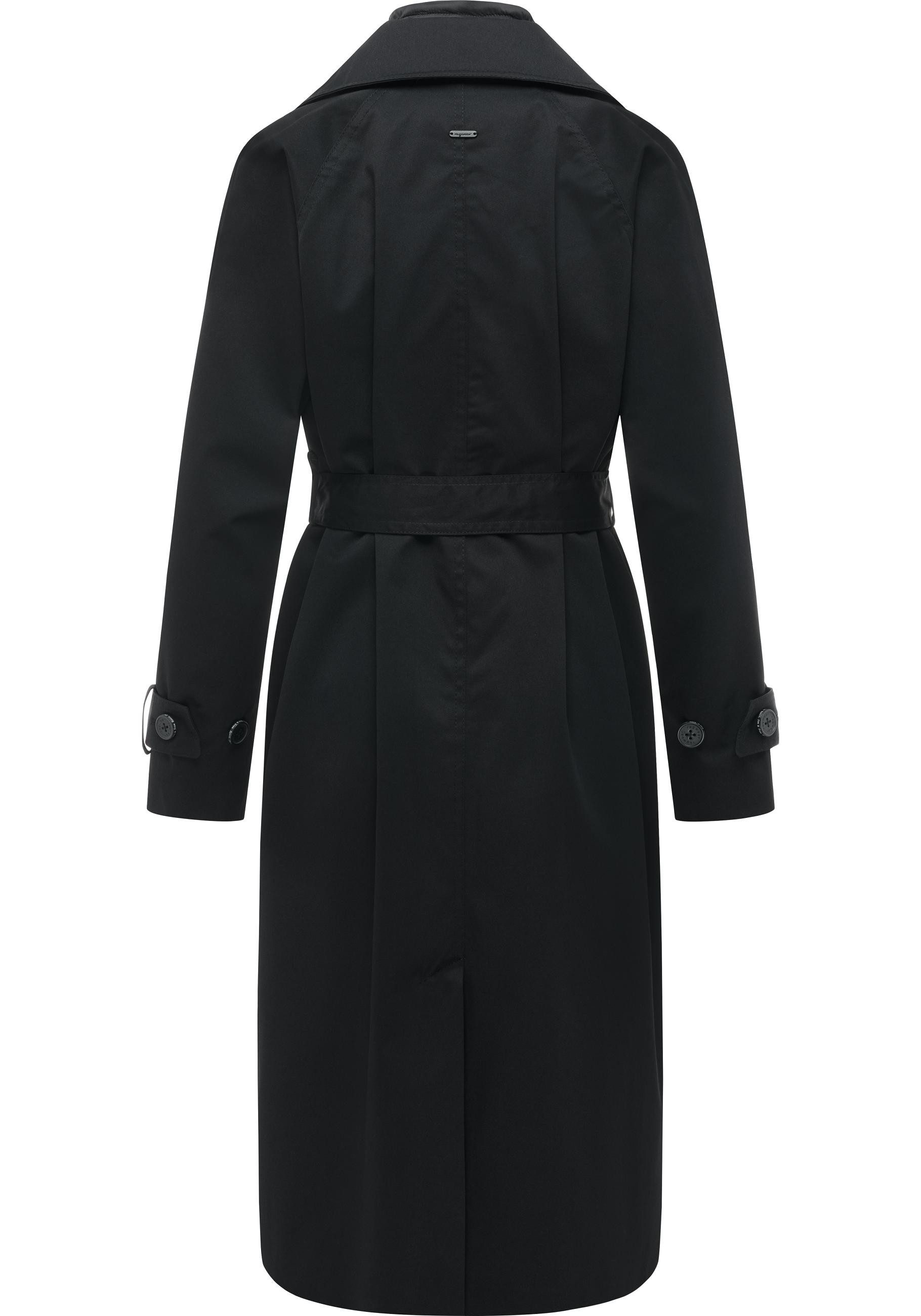 Ragwear Langmantel Trenchie Y Leichter Übergangsmantel Trenchcoat mit Gürtel, wasserdicht – Bild 3 von 5