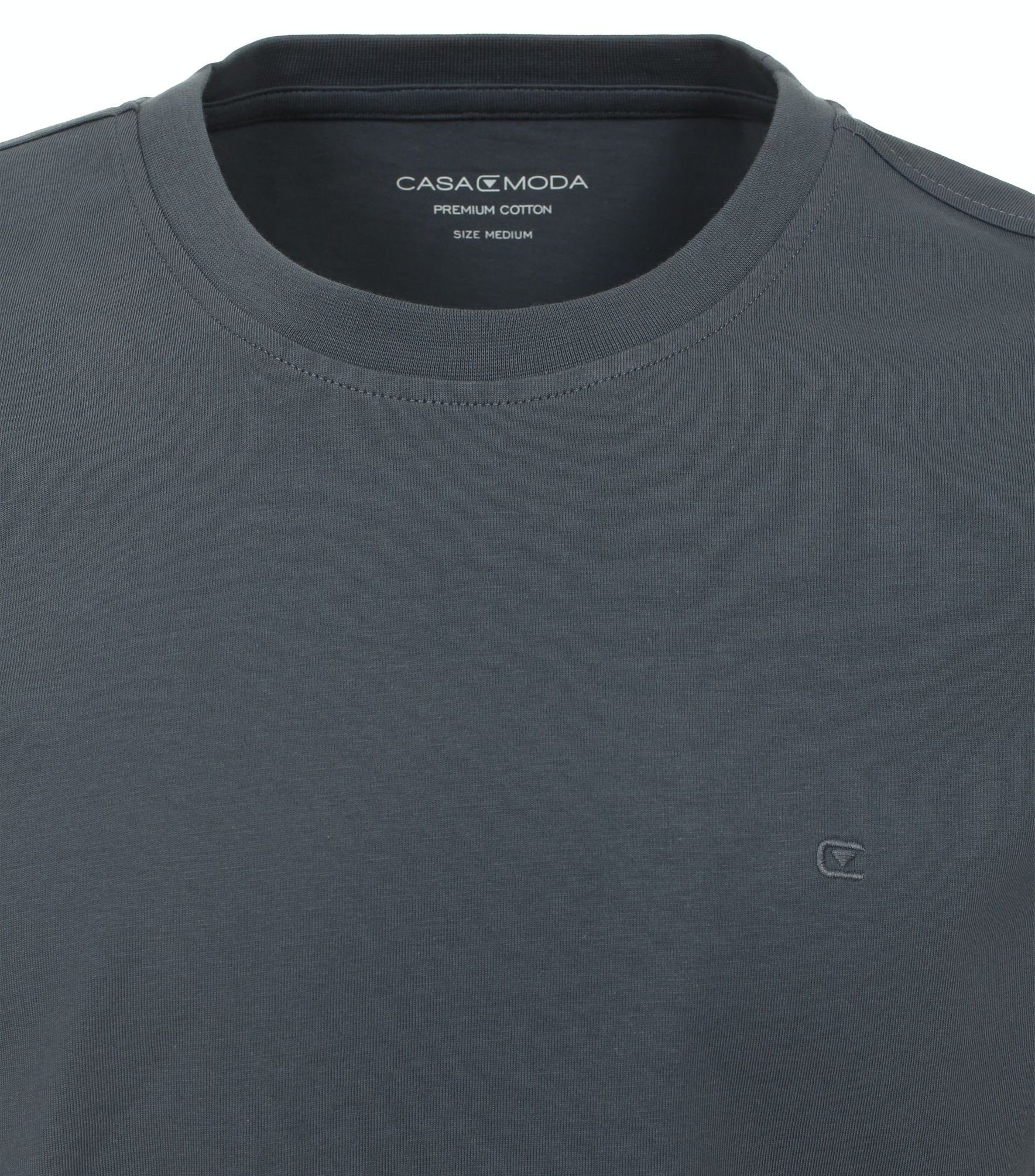 CASAMODA T-Shirt 004200 unifarben Anthrazit T-Shirt (766)