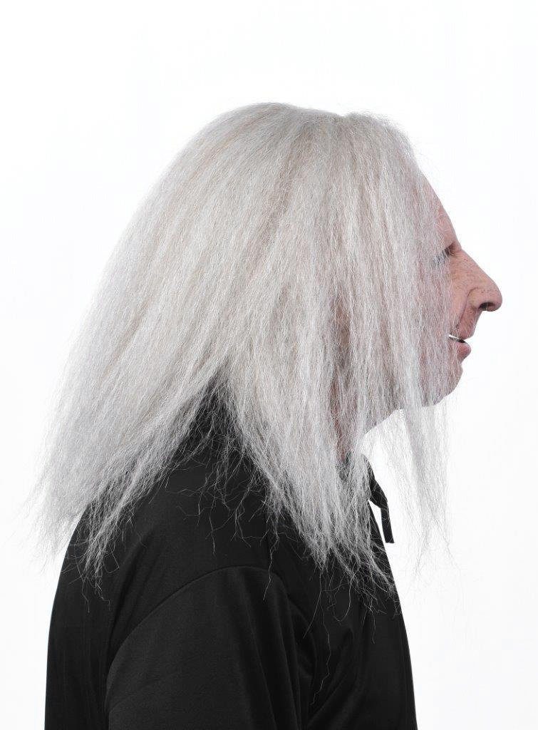 Zagone Studios Verkleidungsmaske Greise Frau - Oma Kostüm Maske Fasching Halloween, Auch für gartsige Hexen oder Alt-Hippies geeignet