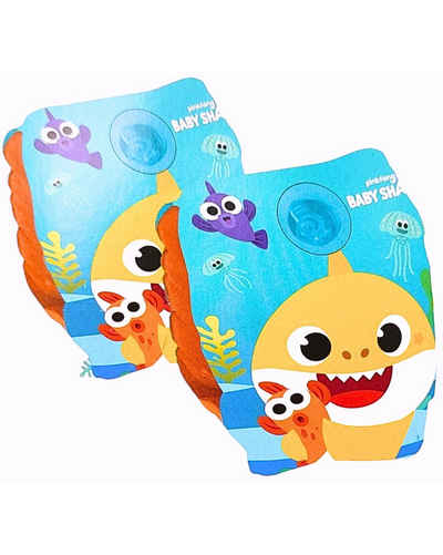 Baby Shark Schwimmflügel (2-tlg), Schwimmhilfe für Kinder 3 - 6 Jahre / 19-30 kg