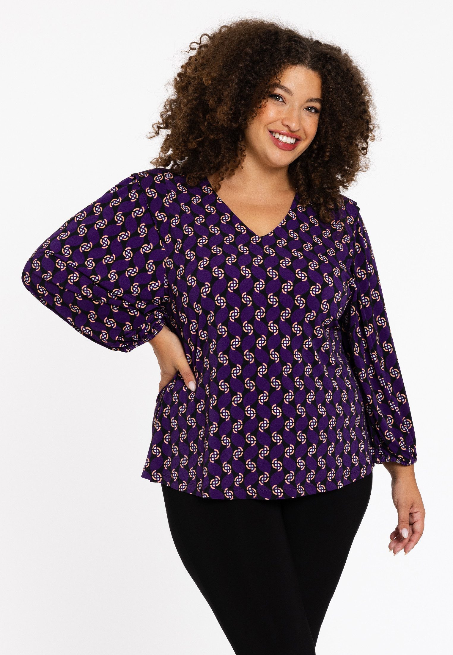 YOEK Shirttop Damen Top Große Größen