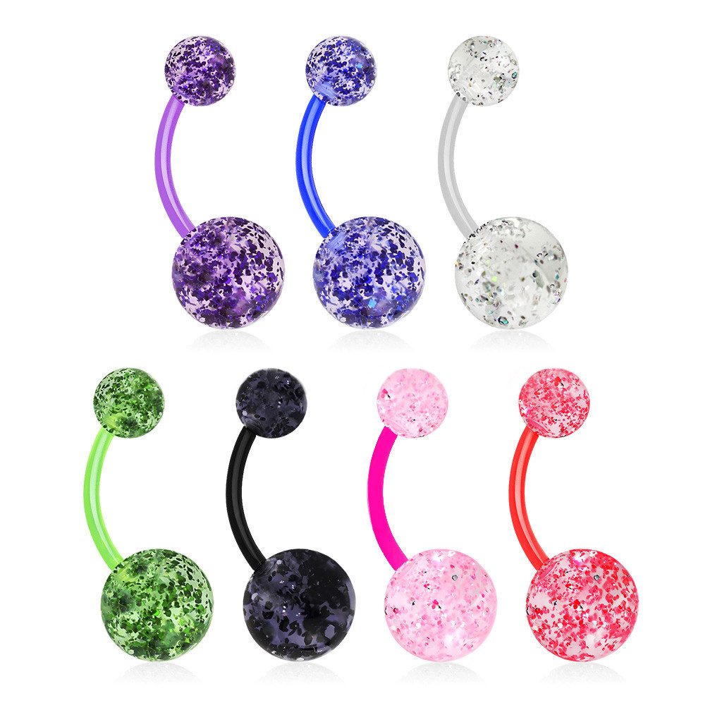 viva-adorno Bauchnabelpiercing Banane Barbell Bioflex Kunststoff günstig online kaufen