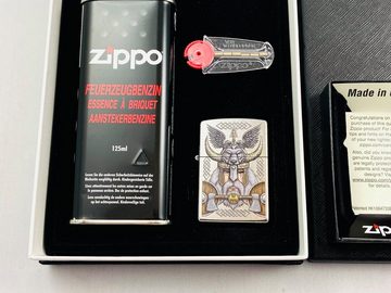 Zippo Feuerzeug Odin Viking Wikinger Feuerzeug Sturmfeuerzeug Geschenkset