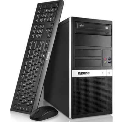 exone Business S 1203 (141791) 512 GB SSD / 8 GB - Desktop PC - schwarz/silber PC