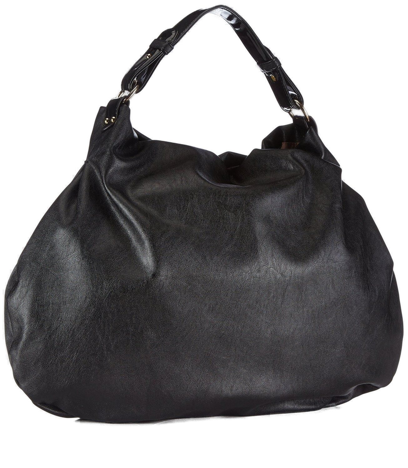 MORE&MORE Handtasche Damen Henkeltasche Kunstleder Schwarz günstig online kaufen