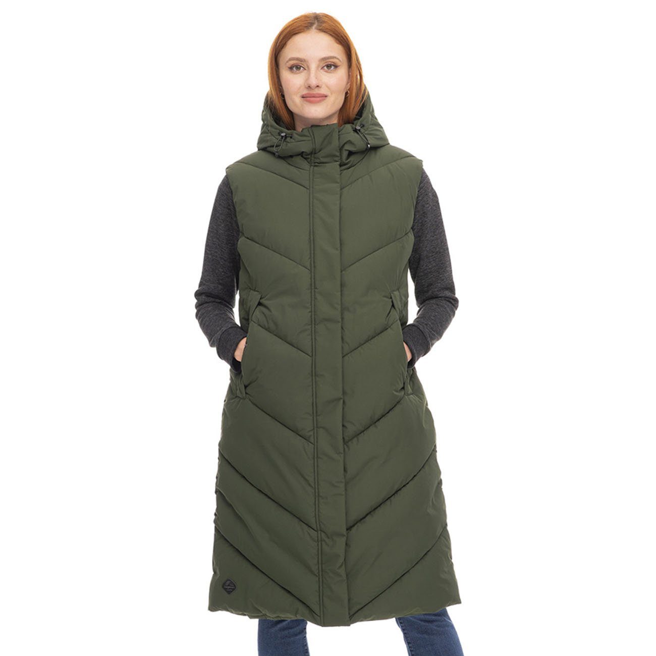 Ragwear Winterjacke Ragwear Suminka Vest Damen Dark Olive M günstig online kaufen