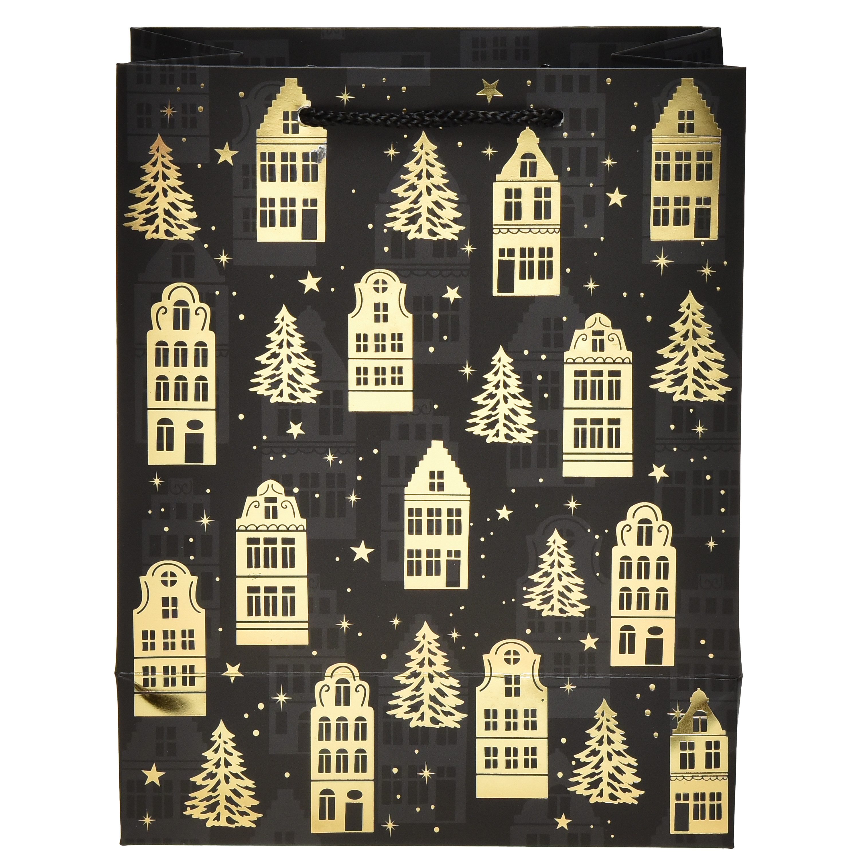 Florists Products Tragetasche Elegante Weihnachtstüte mit festlichem Motiv für stilvolle, 2 Stück