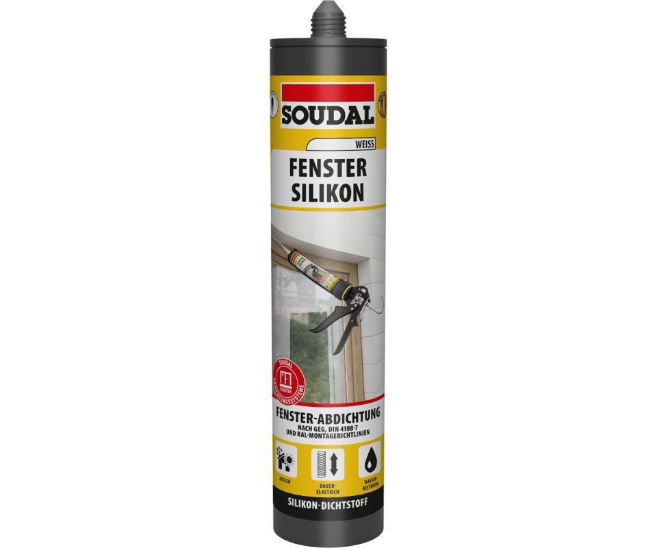 SOUDAL Silikon Soudal Fenster-Silikon weiß 300 ml