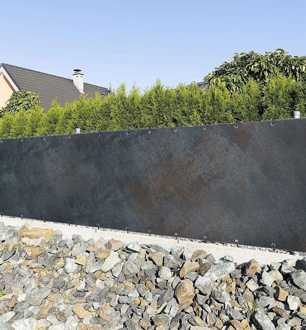 Sichtschutzzaunmatten Zaunbanner verwaschene Stahlwand Sichtschutz Garten Zaun