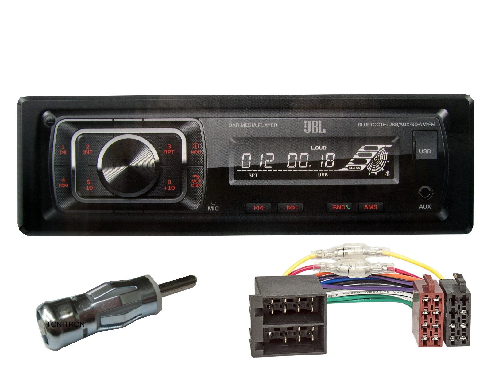 DSX JBL Bluetooth USB Aux In SD Karten Radio für VW Golf 2 Bj 83-92 Autoradio