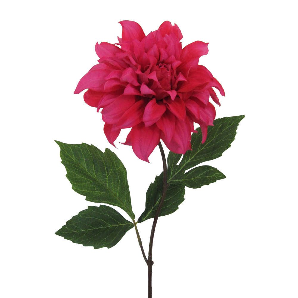 Kunstblume Kunstblume DAHLIE, 63cm. Dahlientrieb mit einer Blüte., Gasper, Höhe 63.00 cm