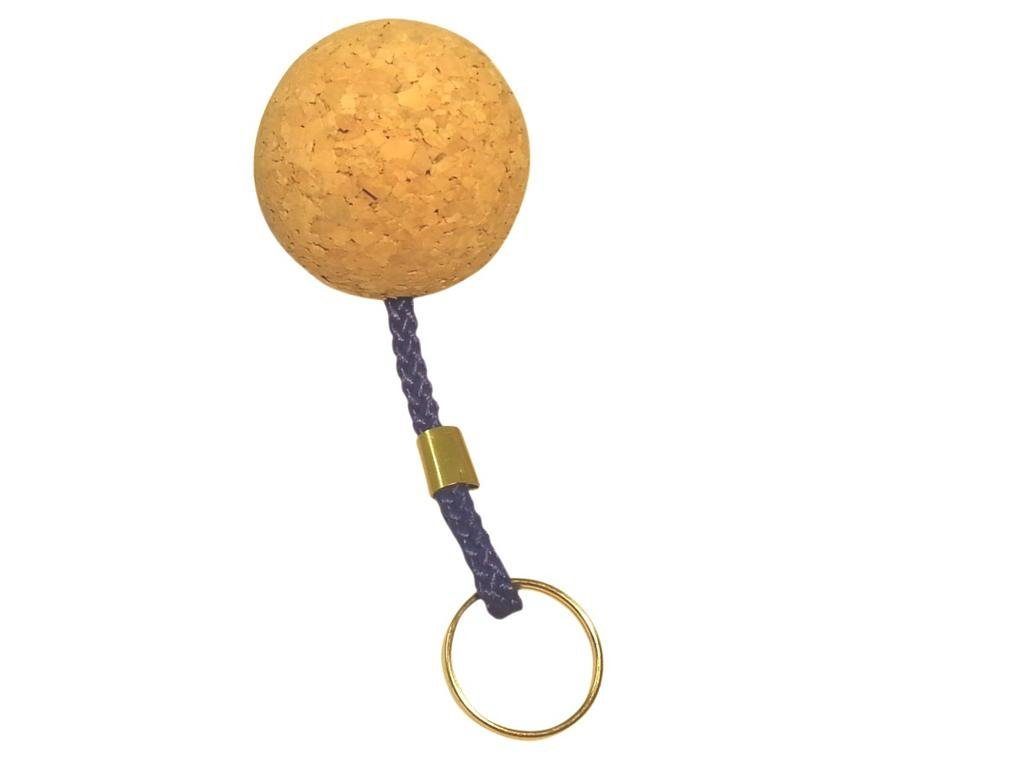 Kork-Deko.de Schlüsselanhänger aus Kork (schwimmfähig) in Form einer Kugel