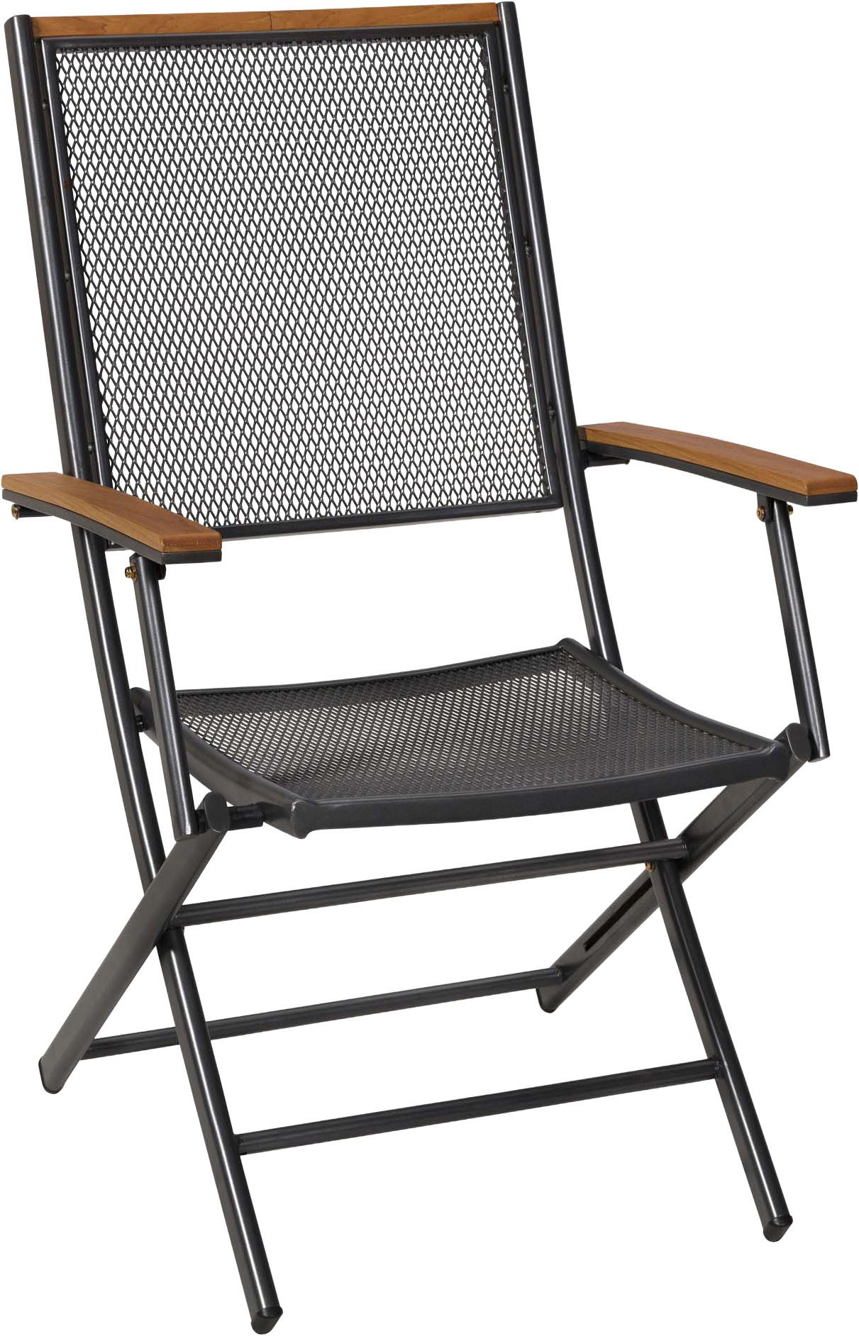 MERXX Garten-Essgruppe Itanos, (Set, 5-tlg), inkl. 4 Klappsessel, 1 Tisch