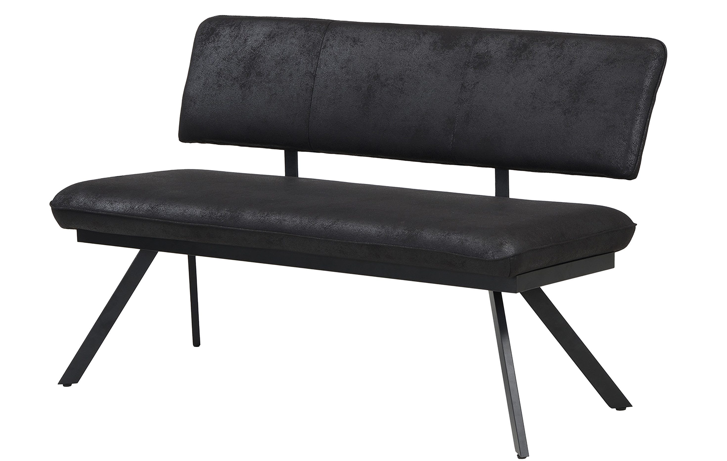 B&D home Essbank JUNA (1-St), gepolstert, stabiles Metallgestell, mit Rückenlehne, in 140 oder 160cm