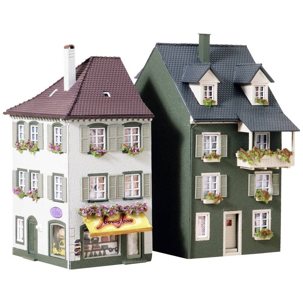 Modelleisenbahn-Gebäude H0 2 Stadthäuser