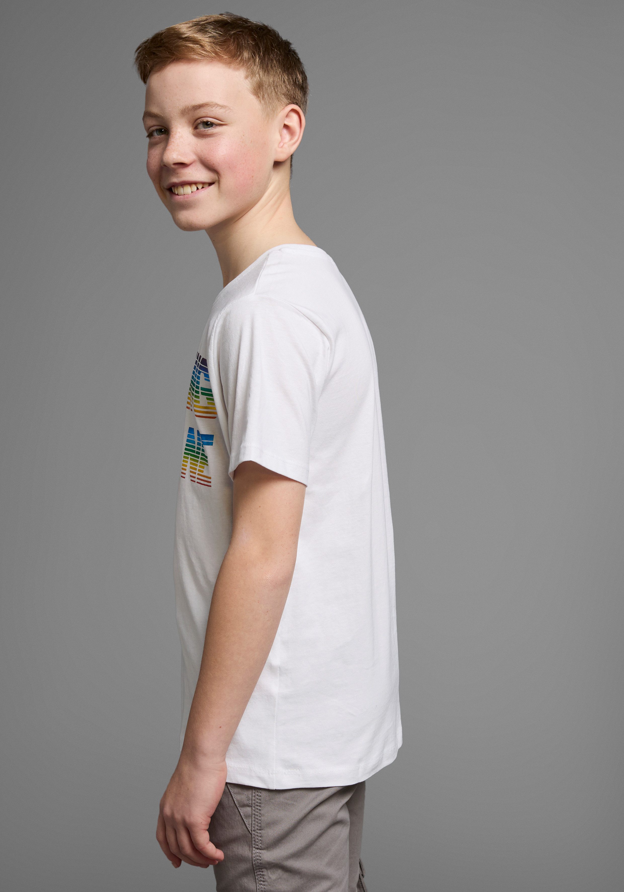 KIDSWORLD T-Shirt GAMING ZONE Kurzarm, Basic-Passform, mit Foliendruck