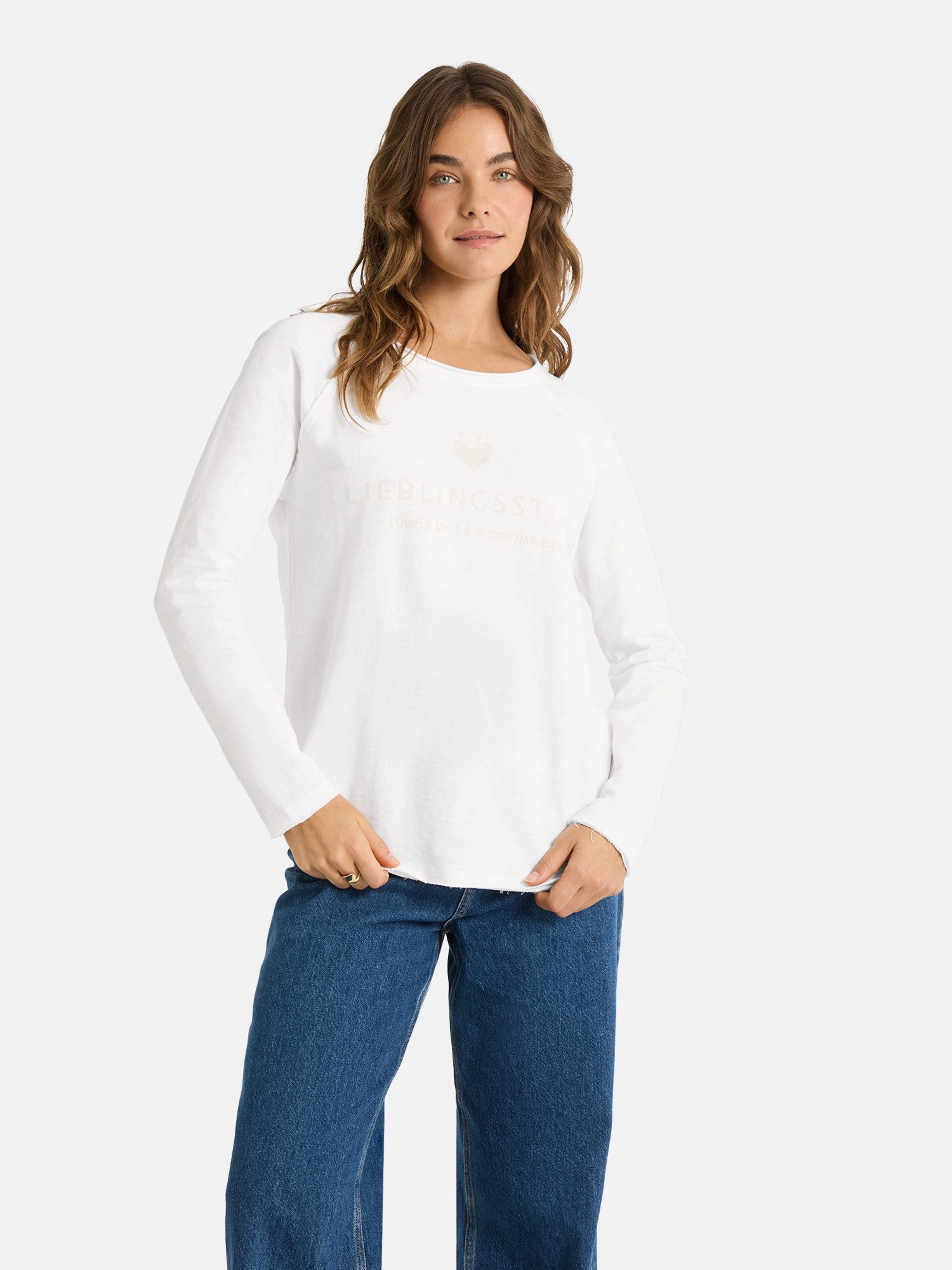 Lieblingsstück Sweatshirt CathrinaEP mit Logo-Print