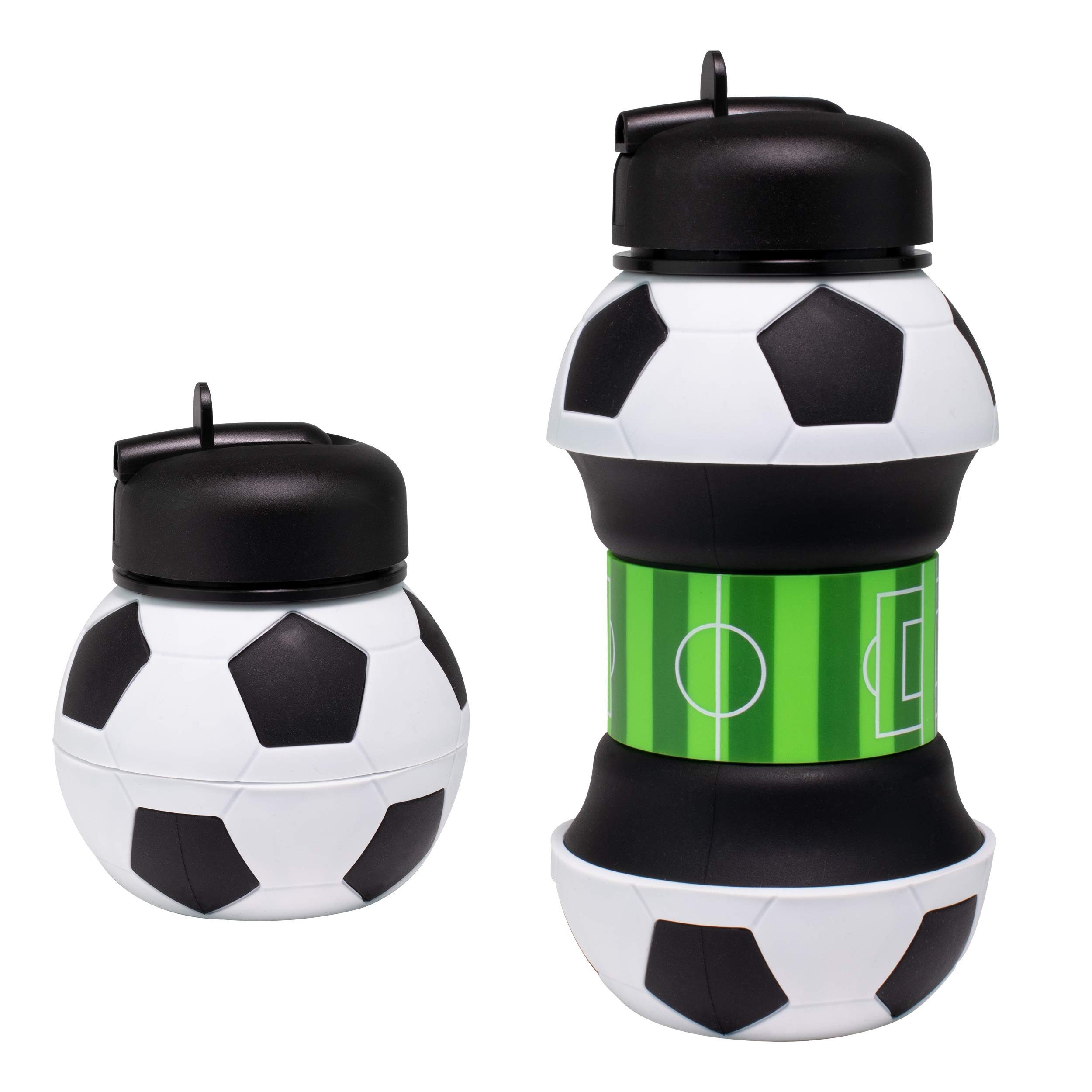 ZEUOPQ Trinkflasche Trinkflasche Faltbar Fußball Basketball Tennisball, BPA frei, auslaufsicher, bruchsicher, Geruchs- und Geschmacksneutral