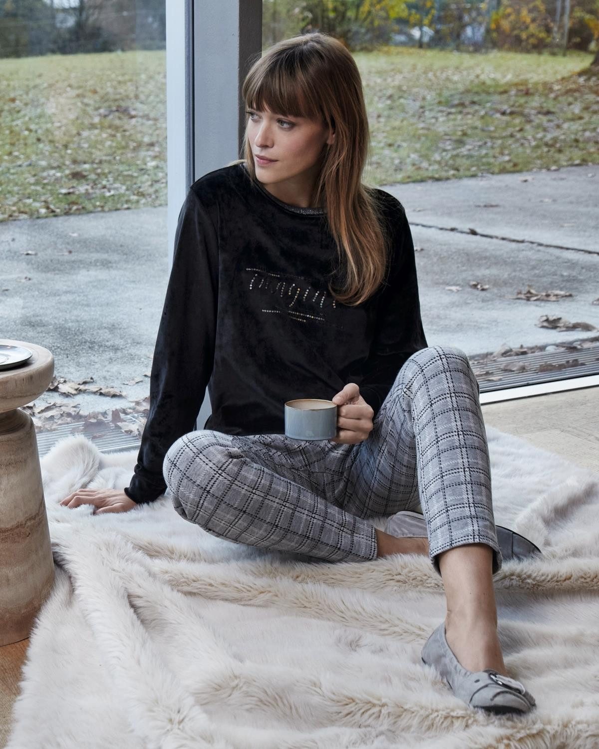 Hajo Jogginghose Jogg-Pants Jacquard-Interlock Qualität günstig online kaufen