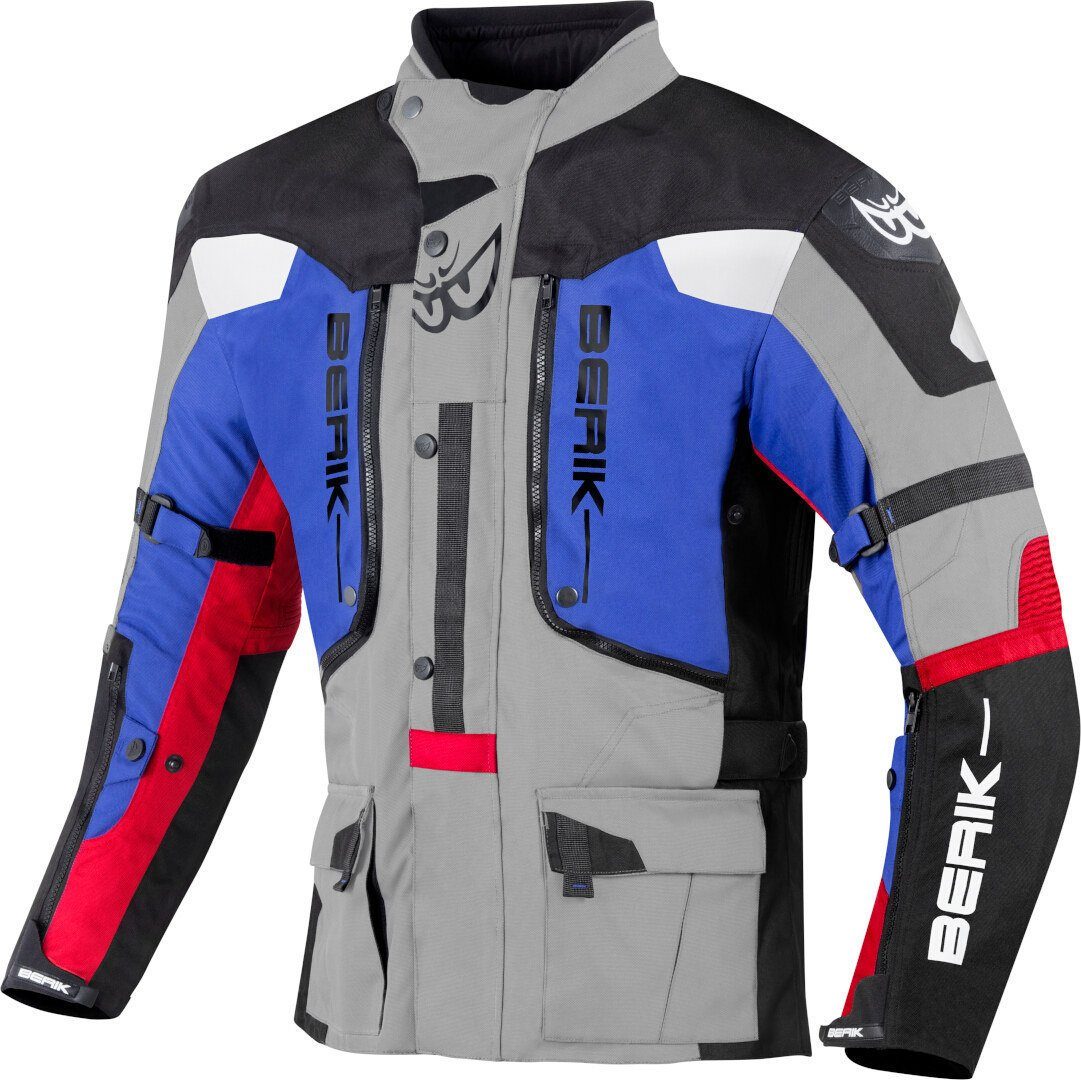 Berik Motorradjacke Dakota wasserdichte 3in1 Motorrad Textiljacke Verbindungsreißverschluss,Ellenbogenprotektoren enthalten,herausn