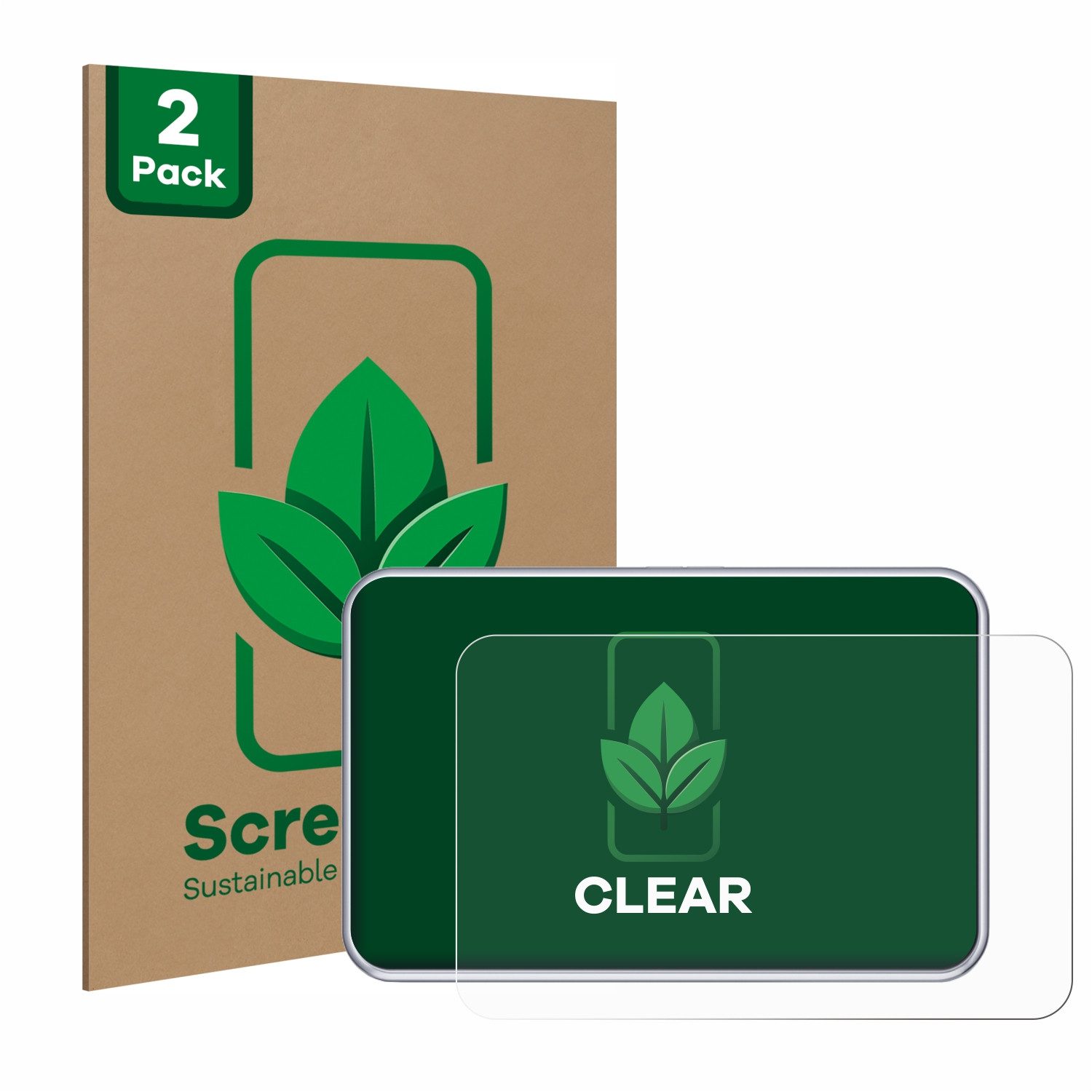 ScreenLeaf Displayschutzfolie Schutzfolie für Tandem diabetes care t:slim X2 Insulin Pump, 2 Stück, nachhaltiger Displayschutz Schutz Folie Klar Transparent