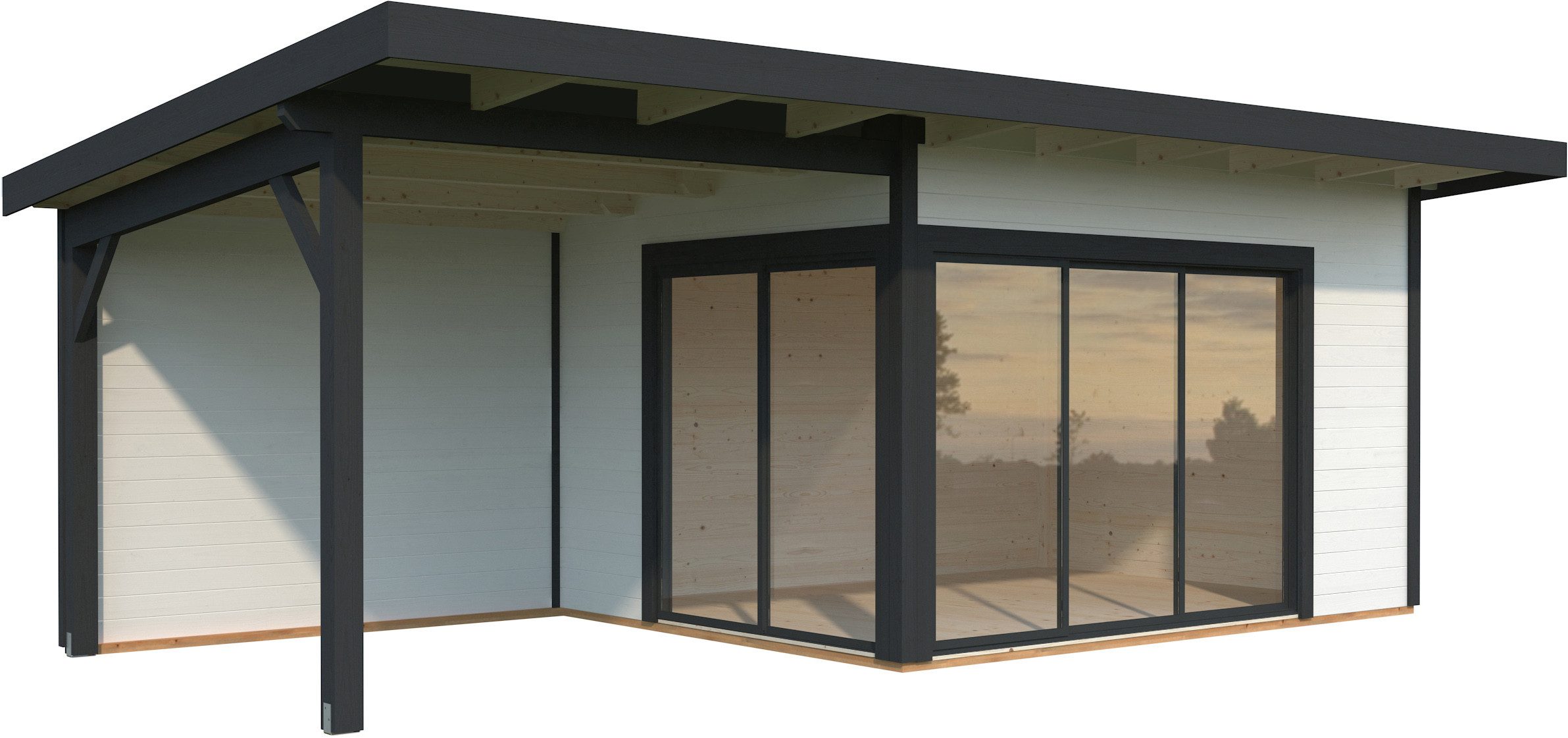 Palmako Gartenhaus Andrea 11,2+7,9 m², Slide Plus, BxT: 715x402 cm