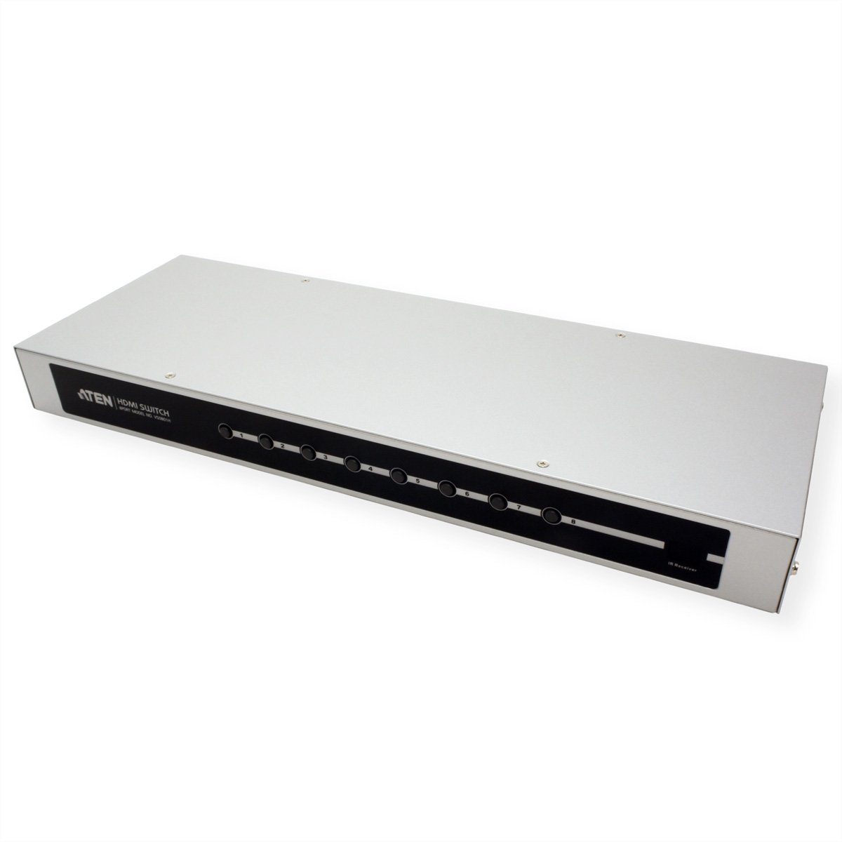 Infrarot-Fernbedienung & und Video-Adapter VS0801H Aten Audio- Ports HDMI-A/V-Switch mit 8