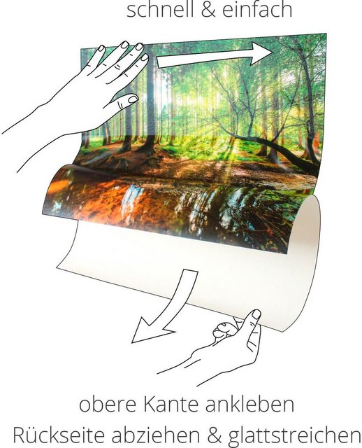 Artland Wandbild »Herbstfarben«, Bäume (1 Stück), in vielen Größen & Produktarten - Alubild / Outdoorbild für den Außenbereich, Leinwandbild, Poster, Wandaufkleber / Wandtattoo auch für Badezimmer geeignet-Otto